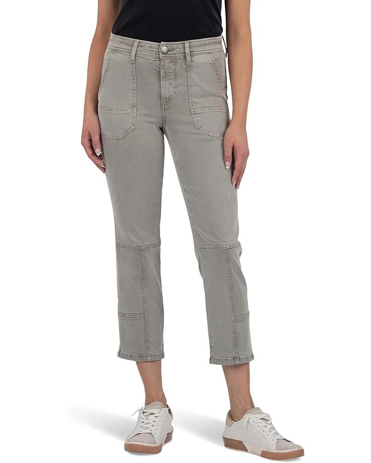 Джинсы KUT from the Kloth Reese High Rise Straight Leg With Porck Chop Pocket, цвет Army Green 
Джинсы KUT from the Kloth Reese High Rise Straight Leg With Porck Chop Pocket, цвет Army Green