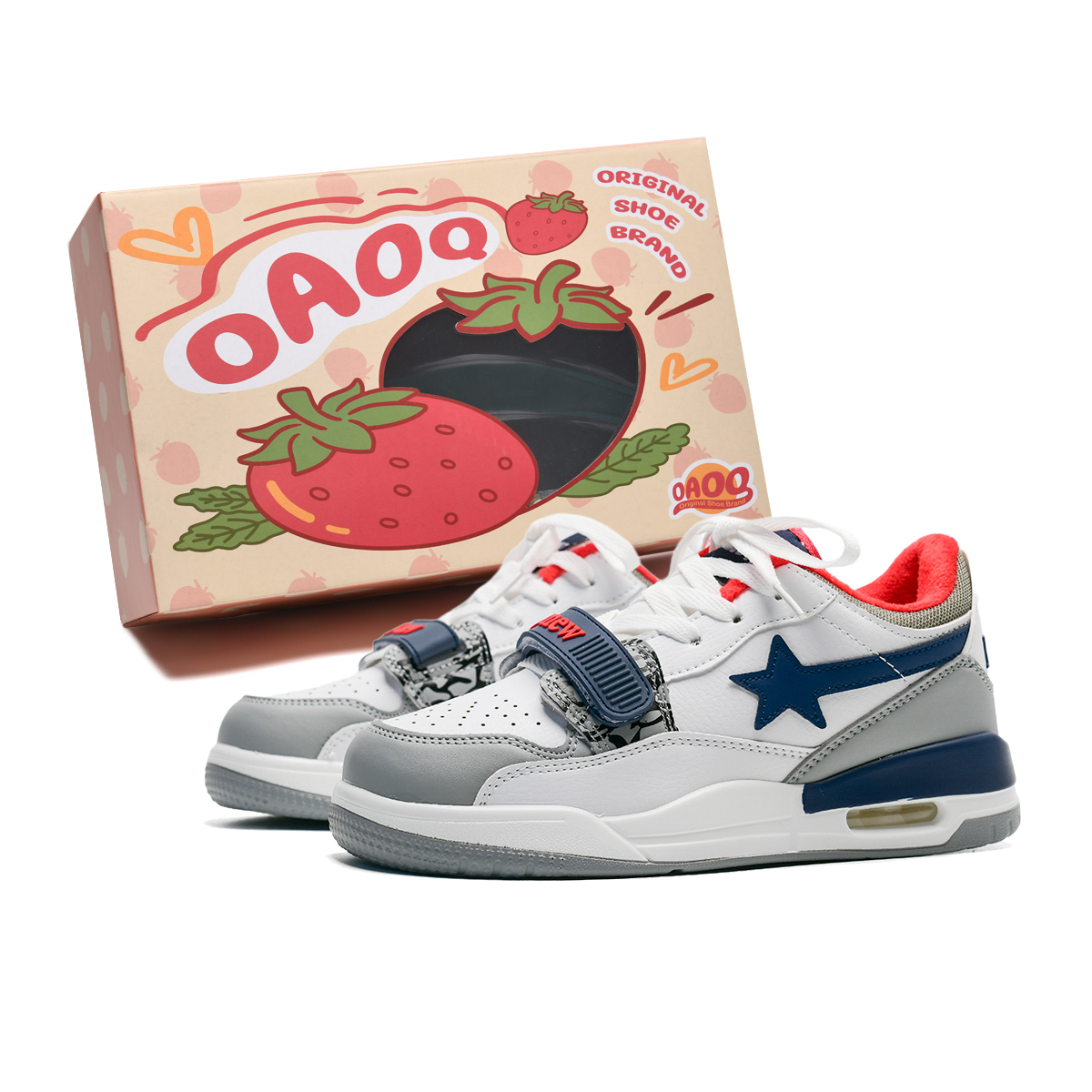 OAOQ Износостойкие, легкие и дышащие лоу-топ скейтбордские кроссовки унисекс - белый, синий, красный (с флисовой подкладкой), цвет White, Blue, Red (Fleece-Lined)
OAOQ Износостойкие, легкие и дышащие лоу-топ скейтбордские кроссовки унисекс - белый, синий, красный (с флисовой подкладкой), цвет White, Blue, Red (Fleece-Lined)