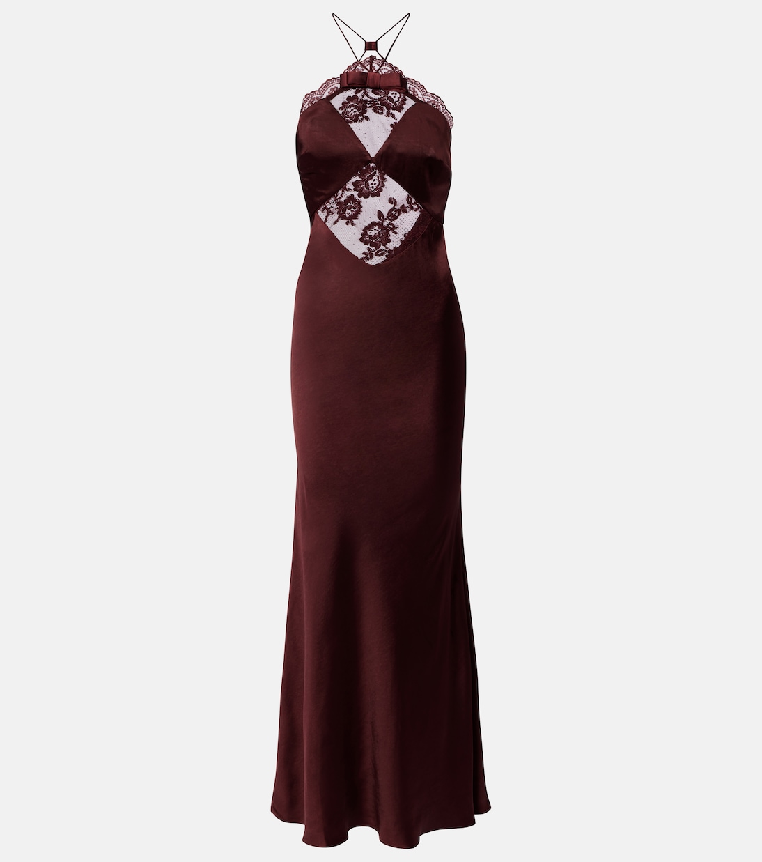Атласное платье с кружевной отделкой и американской проймой Self-Portrait, коричневый
Атласное платье с кружевной отделкой и американской проймой Self-Portrait, коричневый