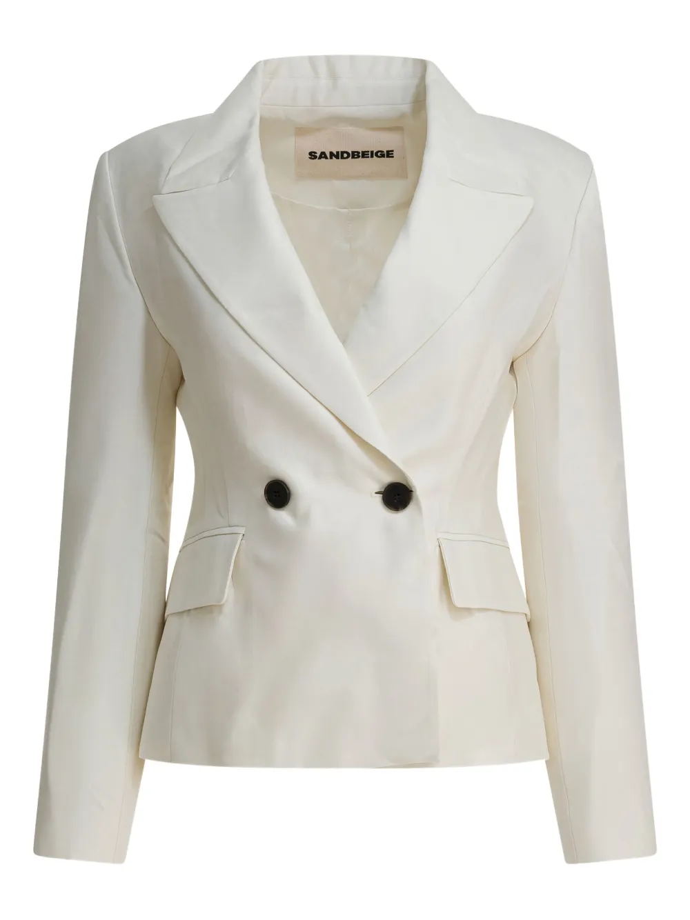 Жакет на двух пуговицах с карманами Sandbeige, белый
Жакет на двух пуговицах с карманами Sandbeige, белый