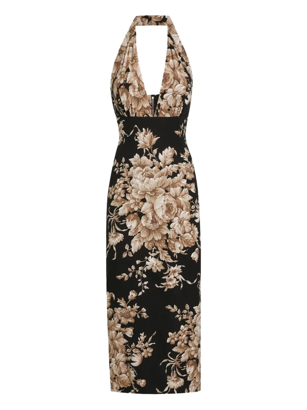 Платье миди с вырезом халтер и цветочным принтом DOLCE & GABBANA, черный
Платье миди с вырезом халтер и цветочным принтом DOLCE & GABBANA, черный