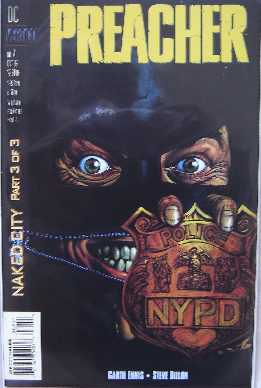 Preacher No. 7 Naked City Part Three of Three Vertigo Comics Oct 1995 (Vertigo Comics)
Preacher No. 7 Naked City Part Three of Three Vertigo Comics Oct 1995 (Vertigo Comics)
