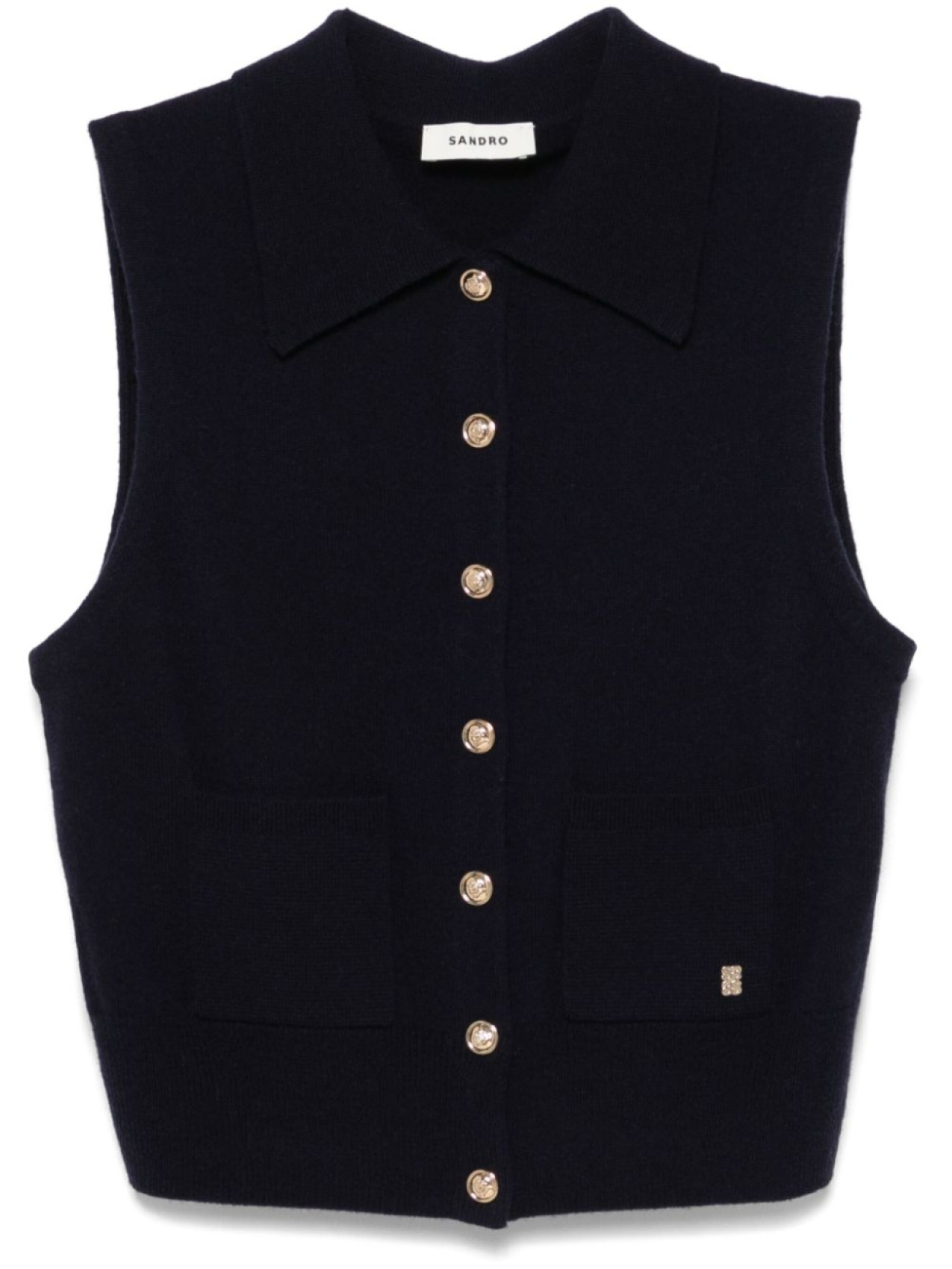 SANDRO жилет на пуговицах, синий
SANDRO жилет на пуговицах, синий