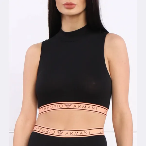 Облегающий топ Emporio Armani, черный
Облегающий топ Emporio Armani, черный
