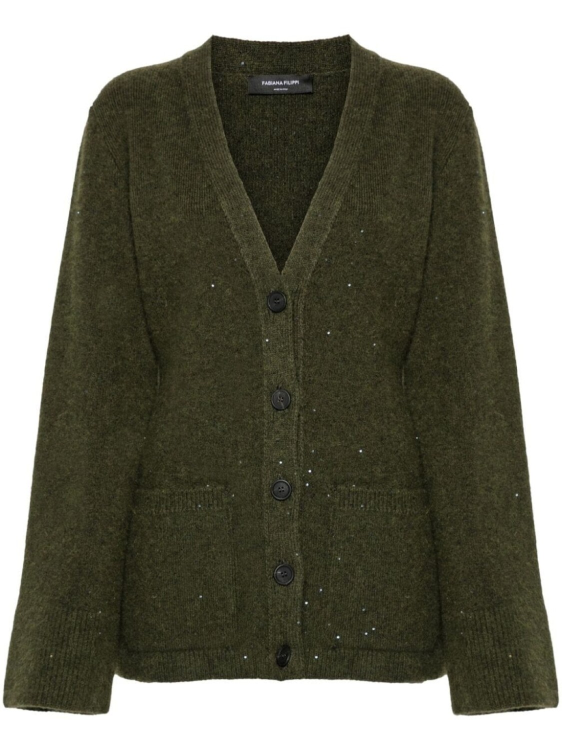 Fabiana Filippi кардиган с пайетками, зеленый 
Fabiana Filippi кардиган с пайетками, зеленый