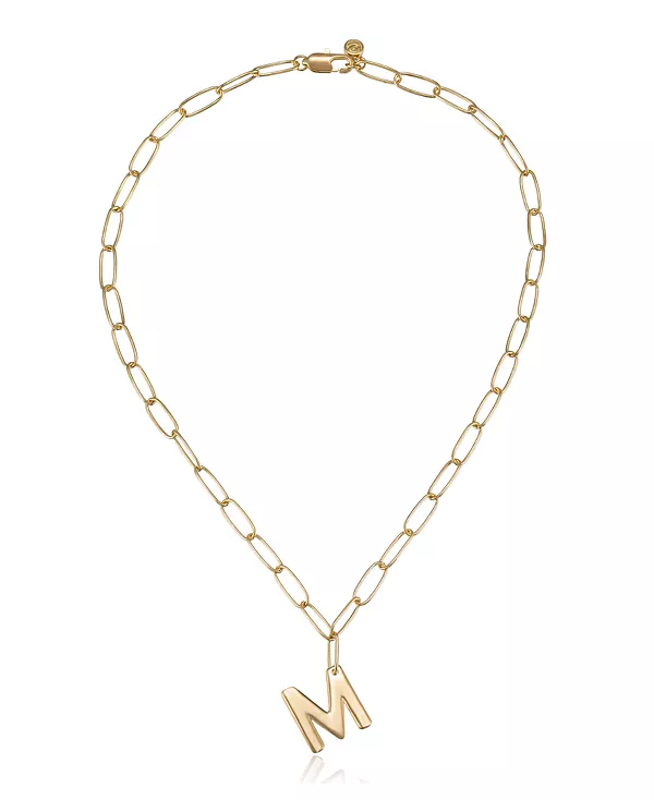 Ожерелье с инициалами в виде цепочки-скрепки Ettika, gold-m
Ожерелье с инициалами в виде цепочки-скрепки Ettika, gold-m
