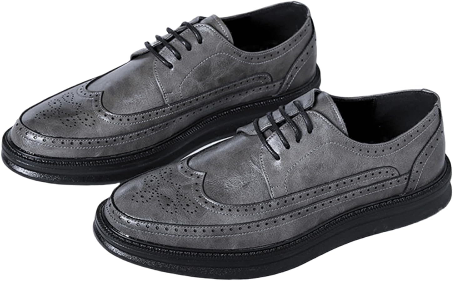 Мужские кожаные оксфорды с перфорацией Wingtip, дышащие, на шнуровке, с противоскользящей резиновой подошвой, ортопедическим комфортом для деловой одежды Jhfdioy, серый
Мужские кожаные оксфорды с перфорацией Wingtip, дышащие, на шнуровке, с противоскользящей резиновой подошвой, ортопедическим комфортом для деловой одежды Jhfdioy, серый