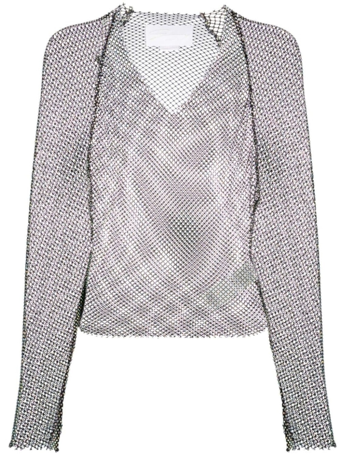 Genny топ со стразами, черный 
Genny топ со стразами, черный