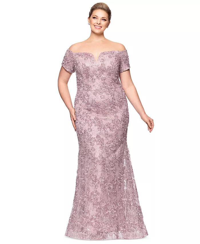 Платье с кружевом и короткими рукавами на бретелях больших размеров XSCAPE, розовый
Платье с кружевом и короткими рукавами на бретелях больших размеров XSCAPE, розовый