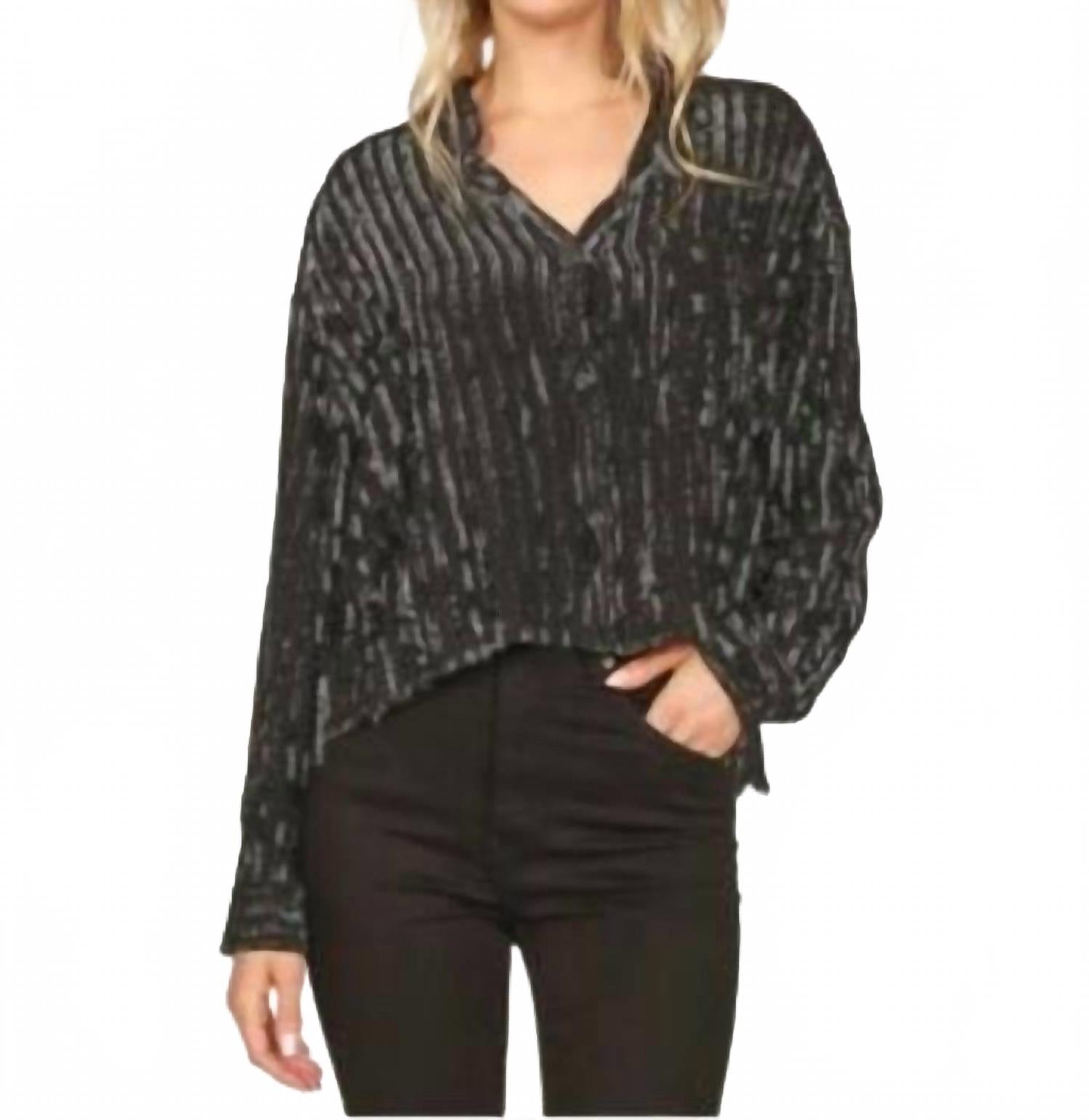 Vintage Havana Рубашка из фактурной вельветовой ткани, выстиранного черного цвета
Vintage Havana Рубашка из фактурной вельветовой ткани, выстиранного черного цвета