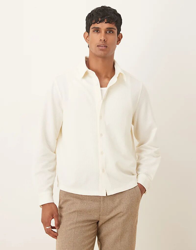 Свободная фактурная рубашка с длинными рукавами ASOS DESIGN бежевого цвета
Свободная фактурная рубашка с длинными рукавами ASOS DESIGN бежевого цвета