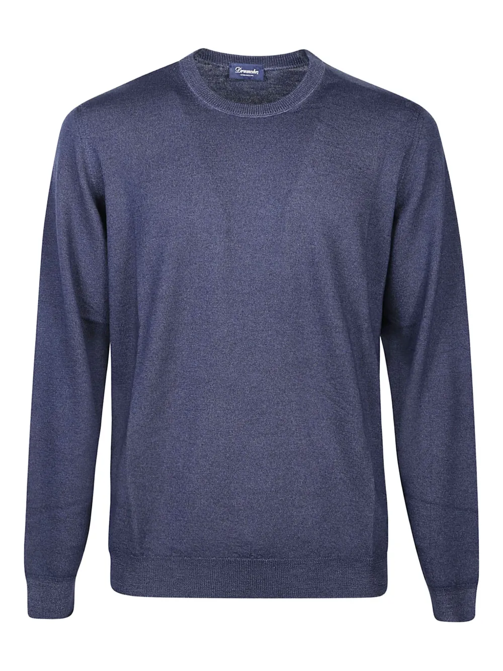 Шерстяной свитер с круглым вырезом Drumohr, синий
Шерстяной свитер с круглым вырезом Drumohr, синий
