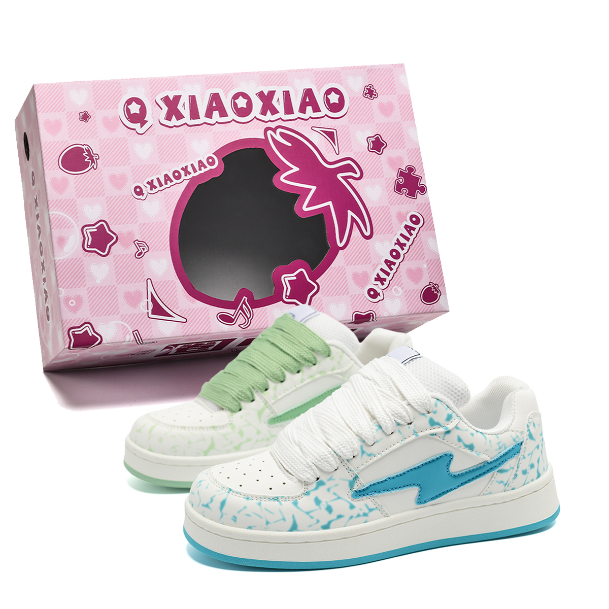 Circle small Стойкие к скольжению и истиранию низкие скейтерские кроссовки с эффектом увеличения роста унисекс сине-зеленые асимметричные, цвет Blue Green Mismatched
Circle small Стойкие к скольжению и истиранию низкие скейтерские кроссовки с эффектом увеличения роста унисекс сине-зеленые асимметричные, цвет Blue Green Mismatched