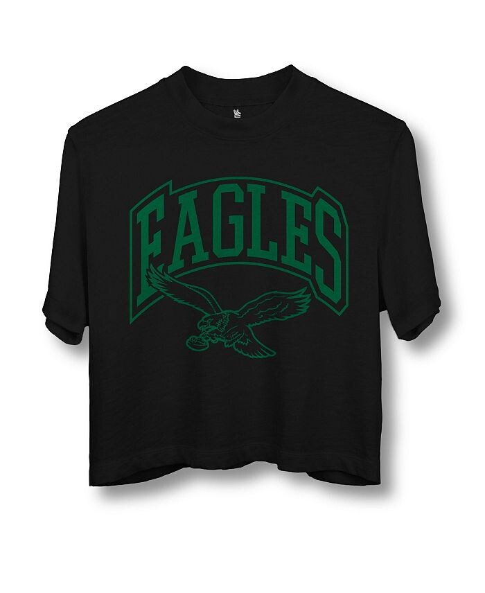 Женская укороченная футболка NFL Philadelphia Eagles Blitz с воротником-стойкой Junk Food Clothing, черный
Женская укороченная футболка NFL Philadelphia Eagles Blitz с воротником-стойкой Junk Food Clothing, черный