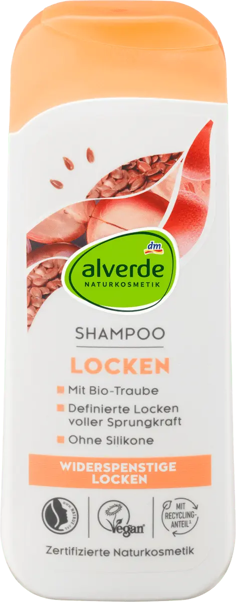 Шампунь для локонов органическое льняное семя органический виноград 200мл alverde NATURKOSMETIK 
Шампунь для локонов органическое льняное семя органический виноград 200мл alverde NATURKOSMETIK