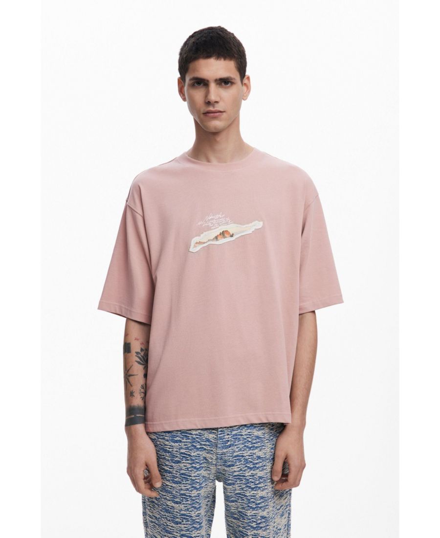 Мужская футболка с коротким рукавом и коллажем Desigual, Light pink, Розовый, Мужская футболка с коротким рукавом и коллажем Desigual, Light pink
Мужская футболка с коротким рукавом и коллажем Desigual, Light pink, Розовый, Мужская футболка с коротким рукавом и коллажем Desigual, Light pink