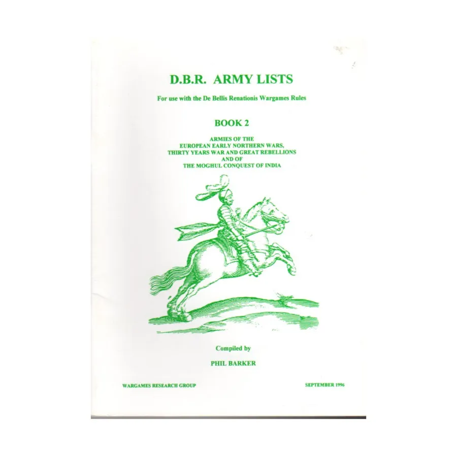 Армейские списки ДБР № 2, De Bellis Renationis - Renaissance (Wargames Research Group)
Армейские списки ДБР № 2, De Bellis Renationis - Renaissance (Wargames Research Group)