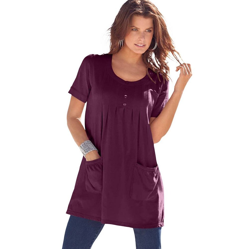 Женская туника мягкого трикотажа с двумя карманами больших размеров Roaman Roaman's, цвет Dark Berry
Женская туника мягкого трикотажа с двумя карманами больших размеров Roaman Roaman's, цвет Dark Berry