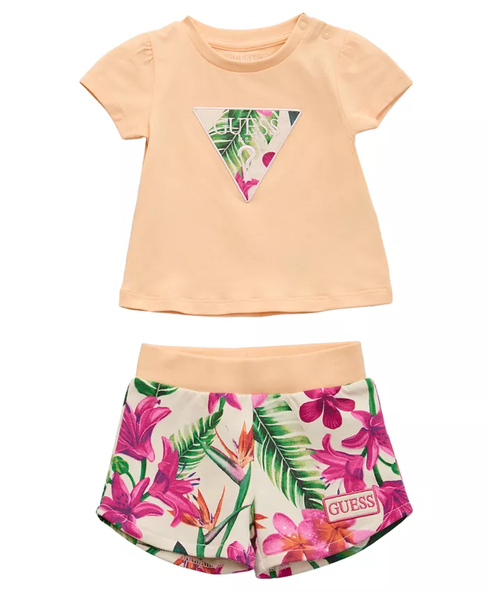 Детский комплект для девочек: футболка и шорты с принтом (2 предмета) GUESS, оранжевый
Детский комплект для девочек: футболка и шорты с принтом (2 предмета) GUESS, оранжевый