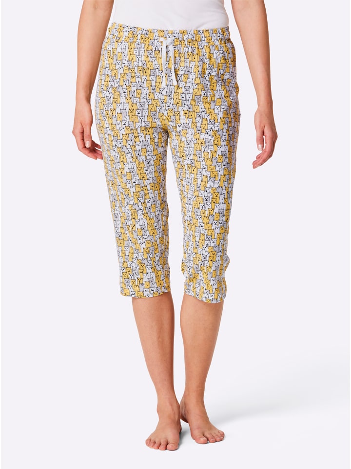 WITT WEIDEN Брюки-капри с бело-желтым принтом
WITT WEIDEN Брюки-капри с бело-желтым принтом
