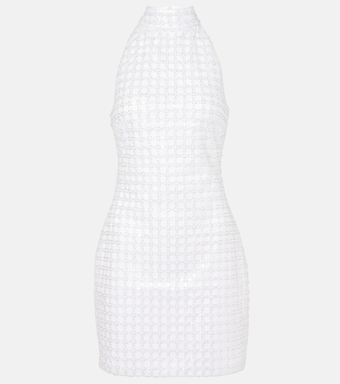 Свадебное мини-платье с декоративным воротником-халтер Rotate, Egret
Свадебное мини-платье с декоративным воротником-халтер Rotate, Egret