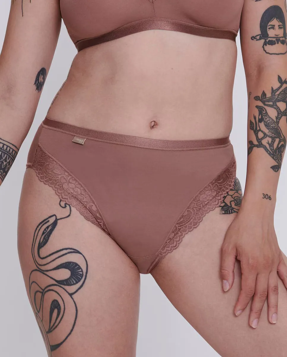 Романтические трусики Тай Sloggi, коричневый 
Романтические трусики Тай Sloggi, коричневый