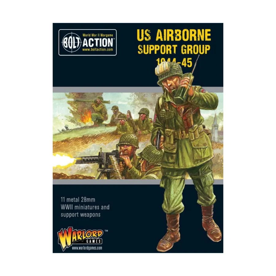 Группа воздушно-десантной поддержки США (1944-45), Bolt Action - US Airborne (28mm)
Группа воздушно-десантной поддержки США (1944-45), Bolt Action - US Airborne (28mm)