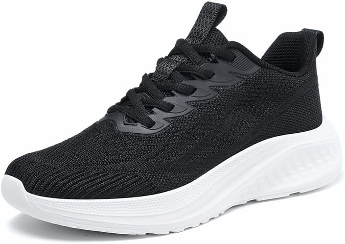 Мужские повседневные спортивные кроссовки с дышащей сеткой, круглым носком, толстой подошвой и нескользящими шнурками, подходят для ходьбы, бега и повседневной носки Igzbibg, белый/черный
Мужские повседневные спортивные кроссовки с дышащей сеткой, круглым носком, толстой подошвой и нескользящими шнурками, подходят для ходьбы, бега и повседневной носки Igzbibg, белый/черный