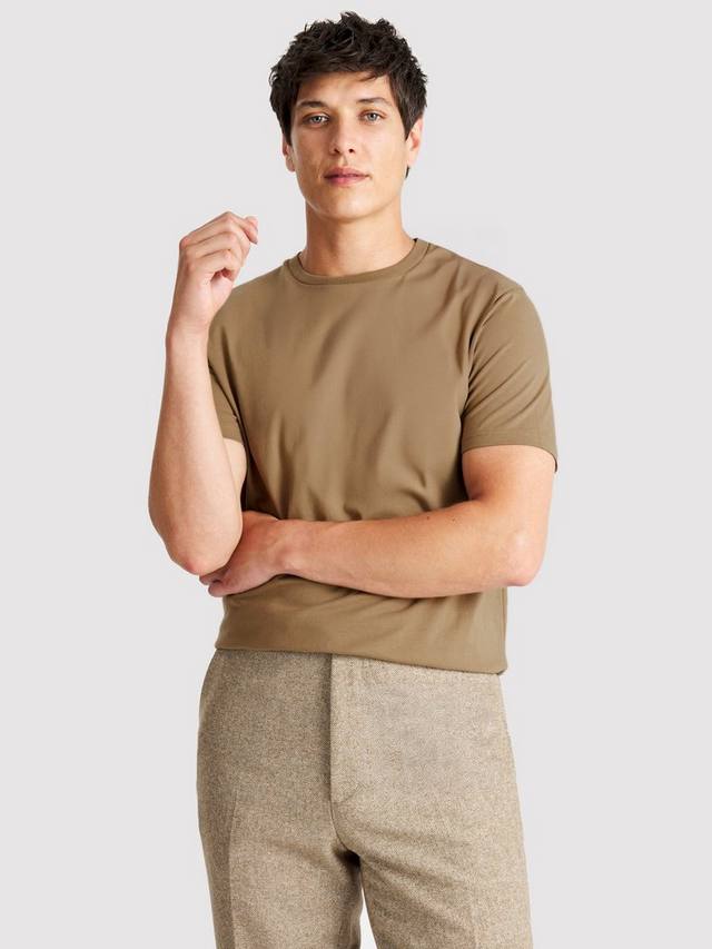 Хлопковая футболка Regular Fit с коротким рукавом и круглым вырезом Moss, Tan
Хлопковая футболка Regular Fit с коротким рукавом и круглым вырезом Moss, Tan