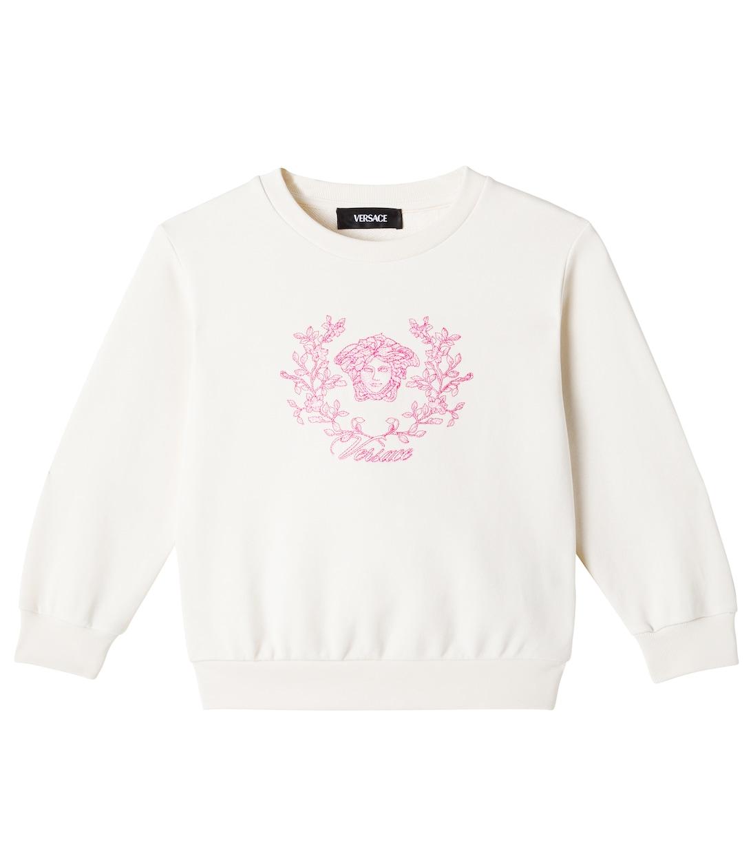 Джемпер из хлопкового джерси Medusa Versace Kids, Ivory+Multicolor
Джемпер из хлопкового джерси Medusa Versace Kids, Ivory+Multicolor