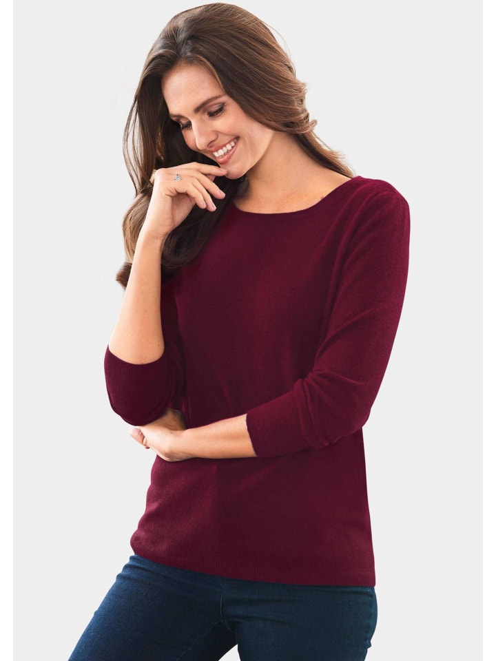 Кашемировый свитер с вырезом-лодочкой темно-красного цвета GOLDNER
Кашемировый свитер с вырезом-лодочкой темно-красного цвета GOLDNER