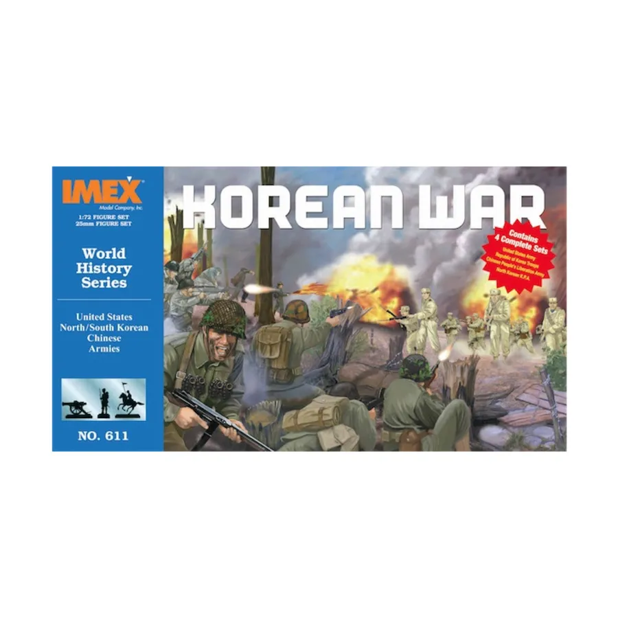 Корейская война - США, Северная/Южная Корея, китайские армии, World History Series (1:72)
Корейская война - США, Северная/Южная Корея, китайские армии, World History Series (1:72)