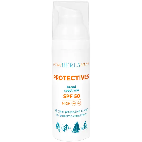 Круглогодичный крем для защиты кожи в экстремальных погодных условиях spf50, 50 мл Herla Protectives 
Круглогодичный крем для защиты кожи в экстремальных погодных условиях spf50, 50 мл Herla Protectives