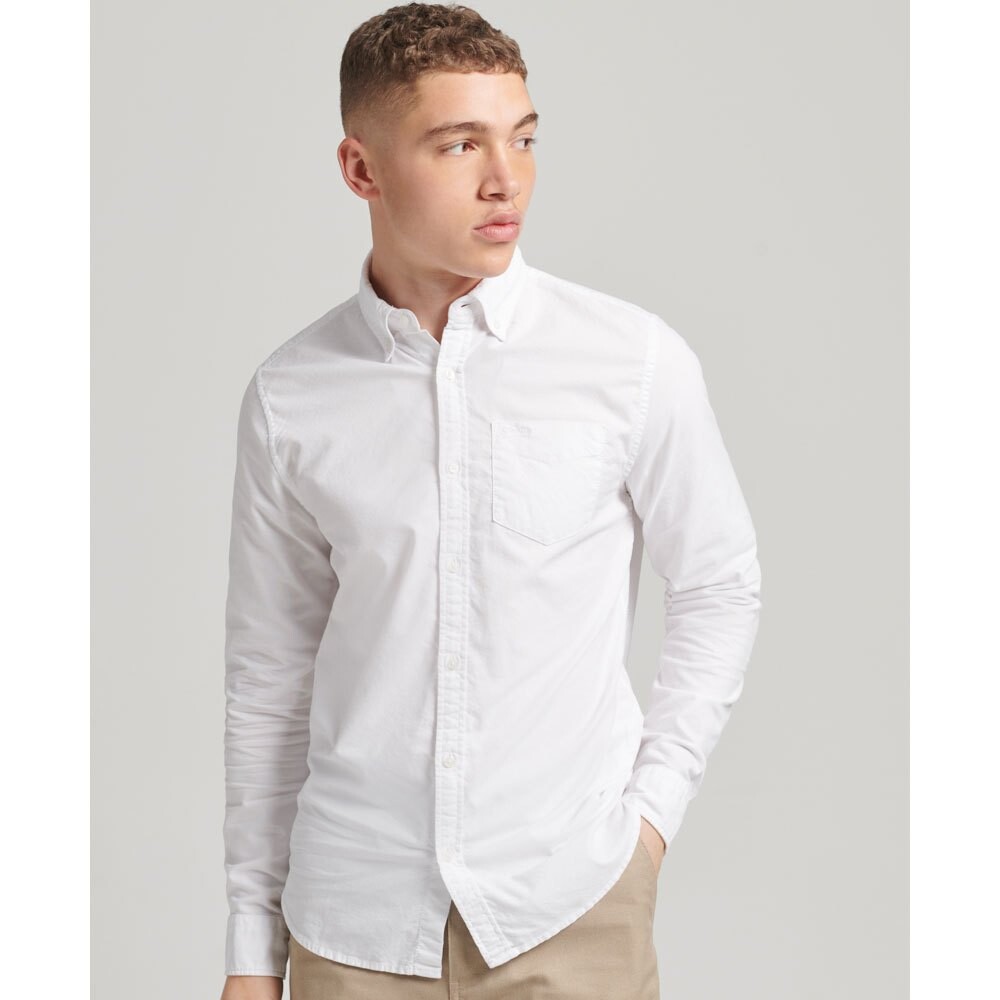 Рубашка с длинным рукавом Superdry Cotton Oxford, белый
Рубашка с длинным рукавом Superdry Cotton Oxford, белый