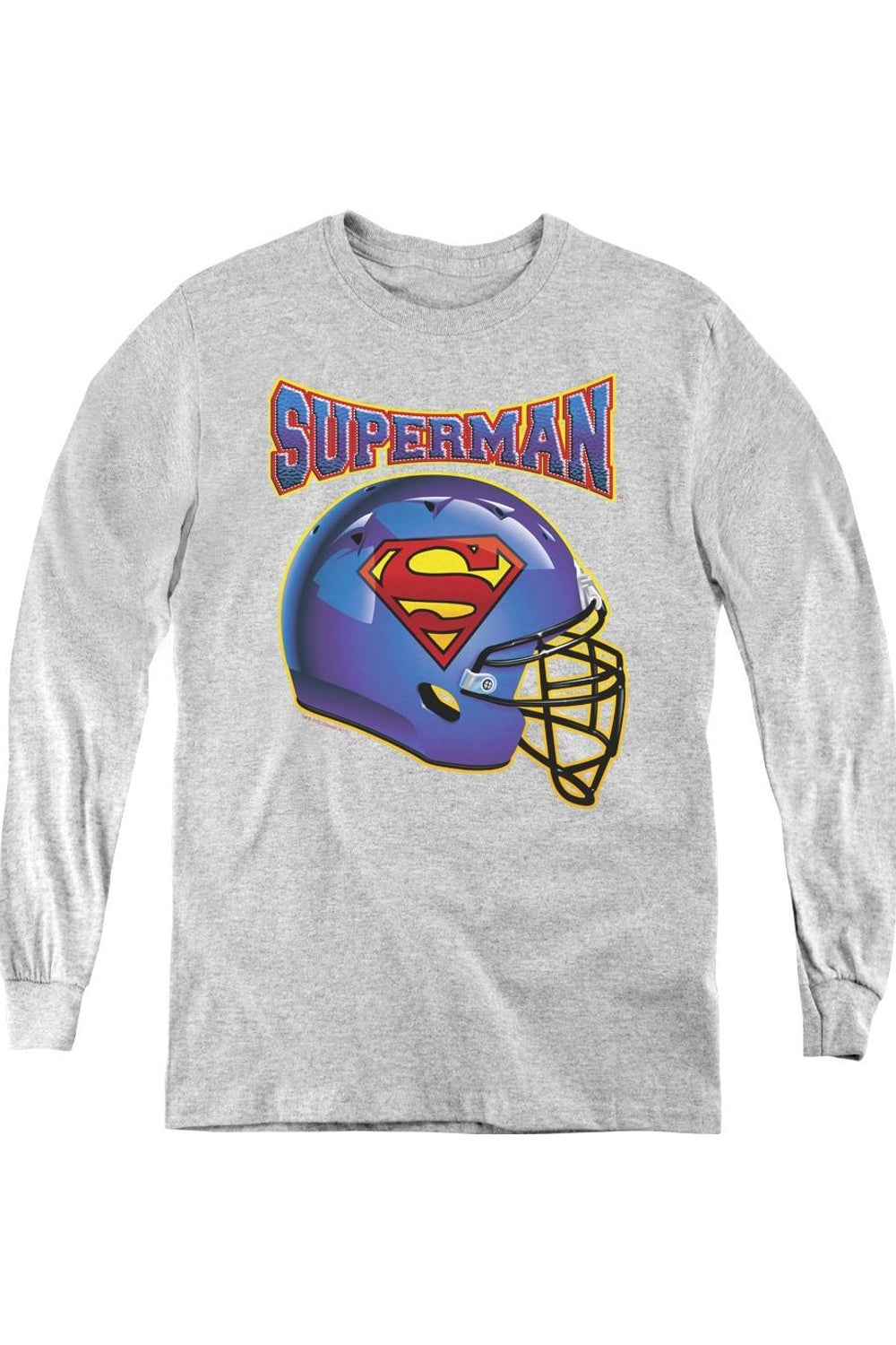 Футболка с длинным рукавом и шлемом Супермена для детей Gildan, Athletic Heather
Футболка с длинным рукавом и шлемом Супермена для детей Gildan, Athletic Heather