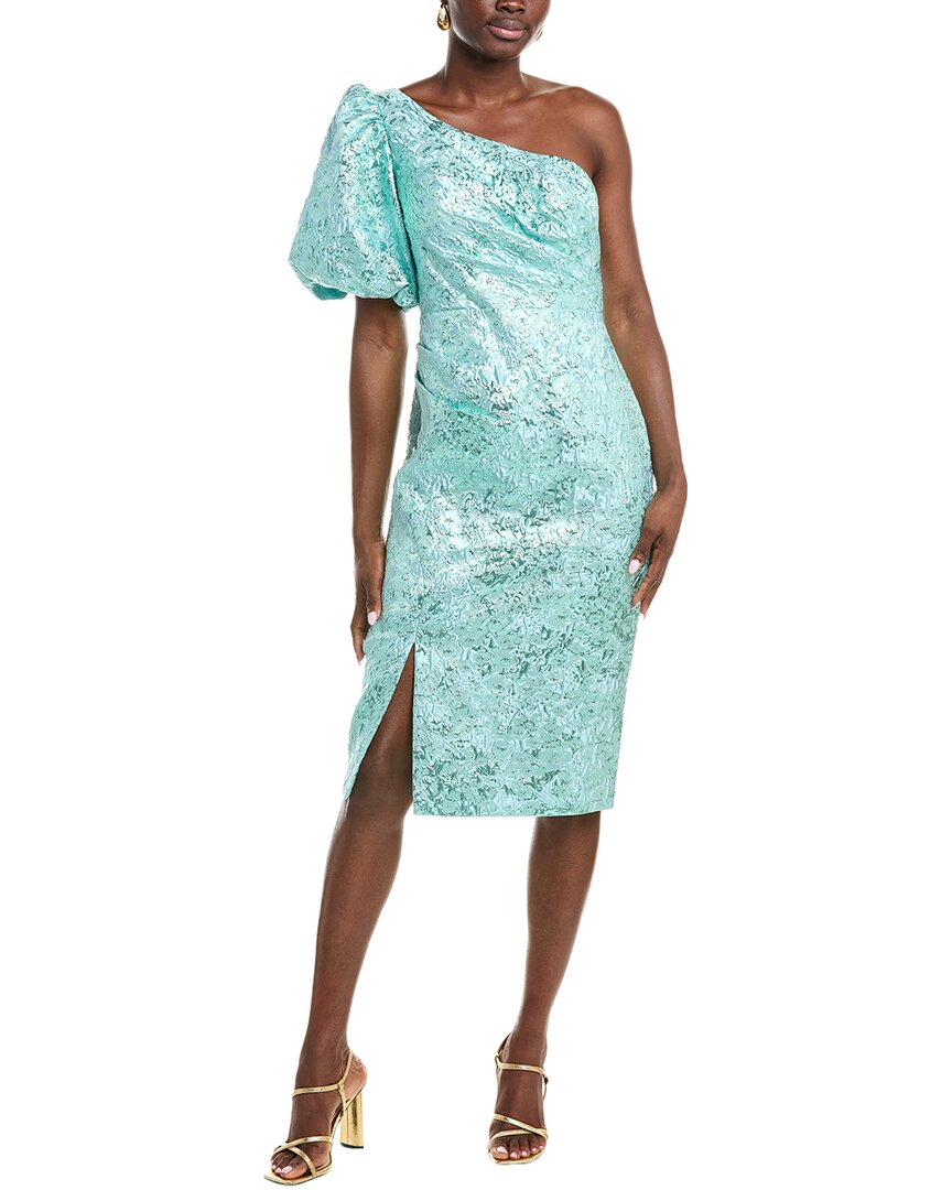 Rene Ruiz Одноплечее металлизированное жаккардовое коктейльное платье, синий
Rene Ruiz Одноплечее металлизированное жаккардовое коктейльное платье, синий