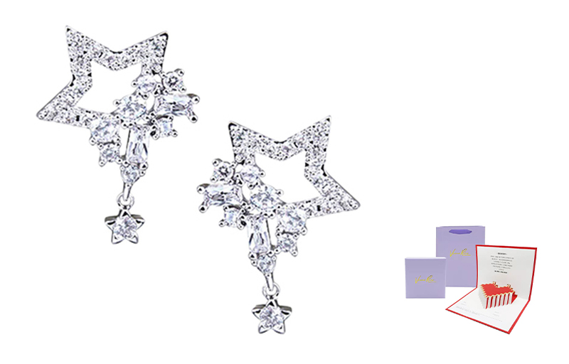 Серьги-клипсы с инкрустацией циркония для женщин VERENA REINE, Love Confession Packaging
Серьги-клипсы с инкрустацией циркония для женщин VERENA REINE, Love Confession Packaging