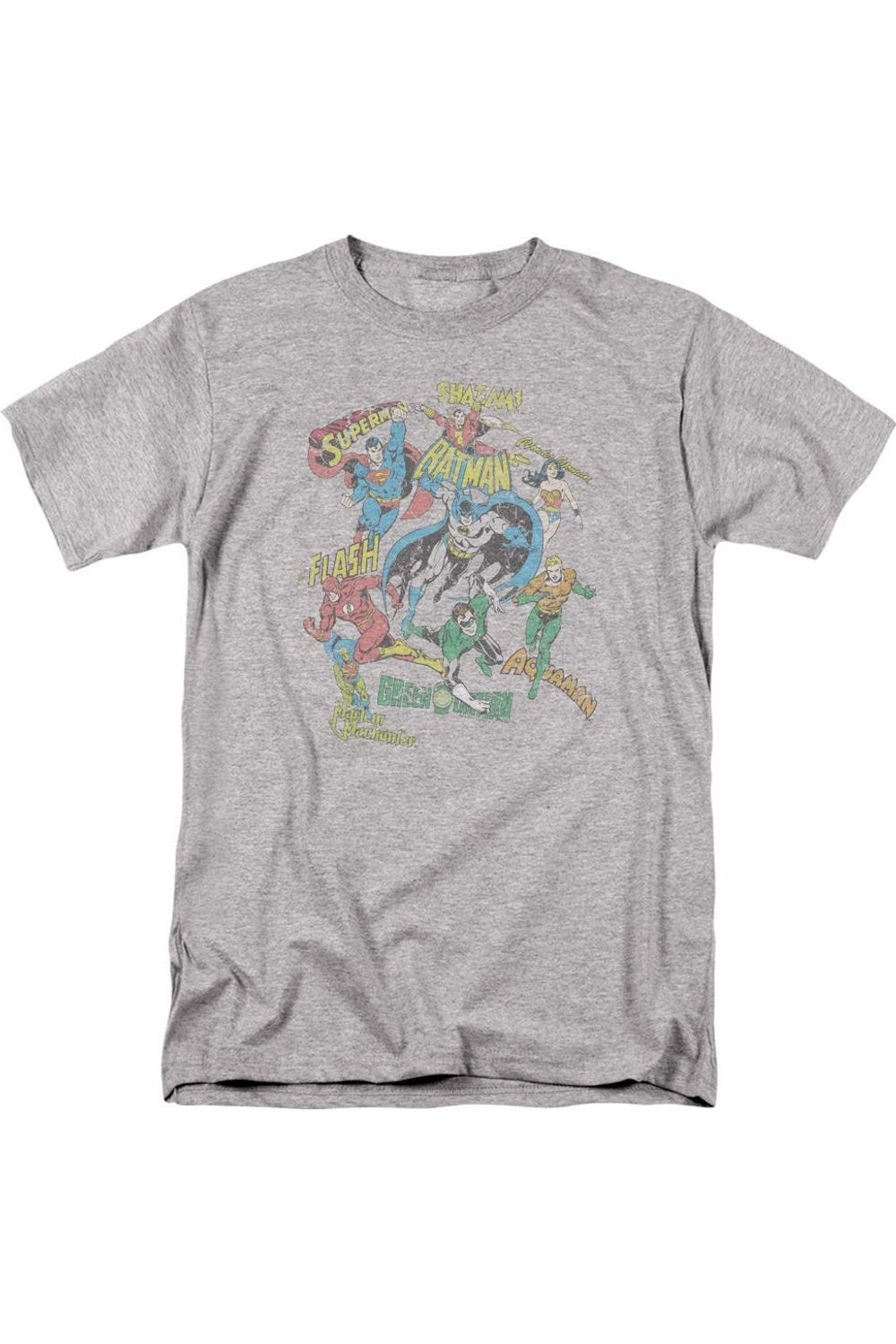 Футболка с коротким рукавом для взрослых DC Comics Super Collage Gildan, серебряный 
Футболка с коротким рукавом для взрослых DC Comics Super Collage Gildan, серебряный