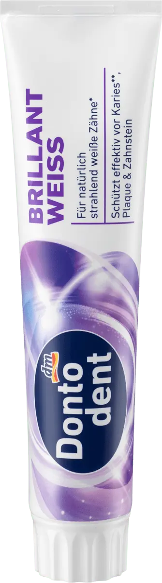 Зубная паста Бриллиантовый Белый 125 мл Dontodent
Зубная паста Бриллиантовый Белый 125 мл Dontodent