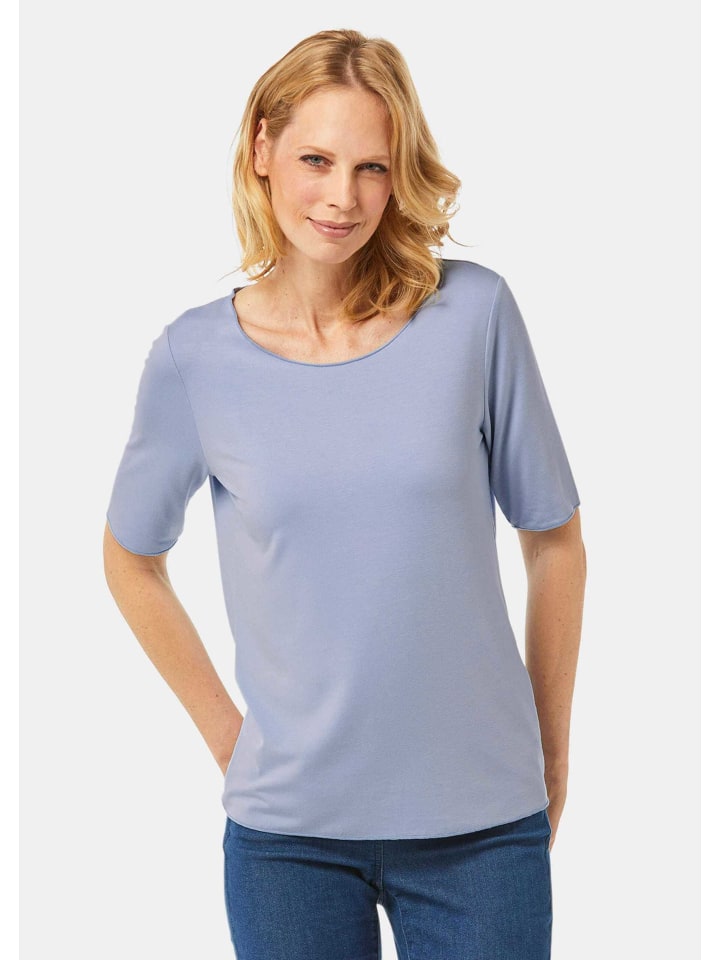 GOLDNER Короткий размер: футболка с круглым вырезом, короткими рукавами и декоративной отделкой в тон светло-голубого цвета, Синий, GOLDNER Короткий размер: футболка с круглым вырезом, короткими рукавами и декоративной отделкой в тон светло-голубого цвета
GOLDNER Короткий размер: футболка с круглым вырезом, короткими рукавами и декоративной отделкой в тон светло-голубого цвета, Синий, GOLDNER Короткий размер: футболка с круглым вырезом, короткими рукавами и декоративной отделкой в тон светло-голубого цвета