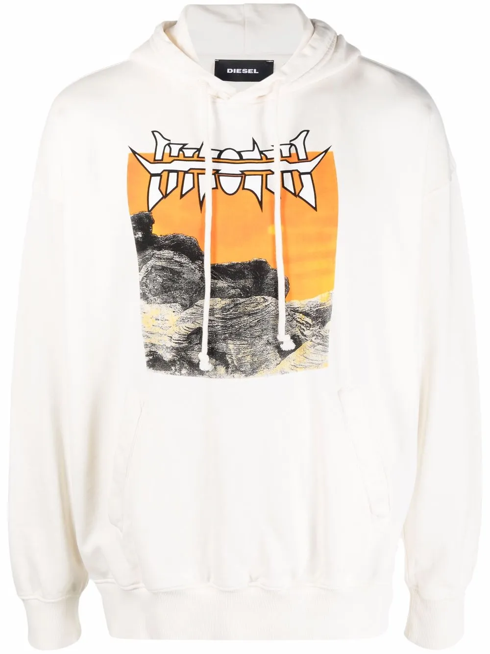 Худи из джерси Diesel, белый
Худи из джерси Diesel, белый
