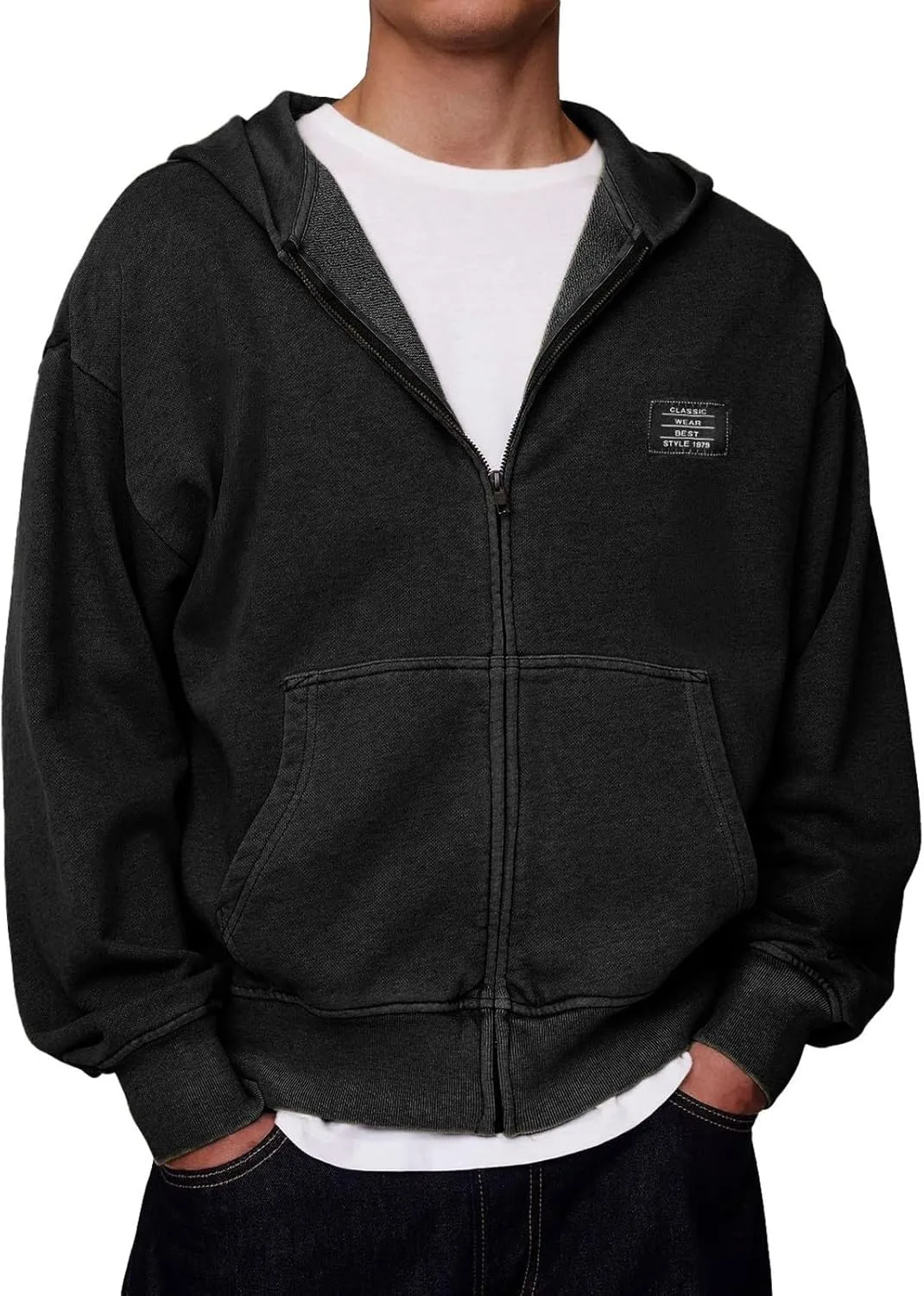 Мужская худи на молнии 2025 Vintage Washed Distressed с карманами Oversized Streetwear
Мужская худи на молнии 2025 Vintage Washed Distressed с карманами Oversized Streetwear