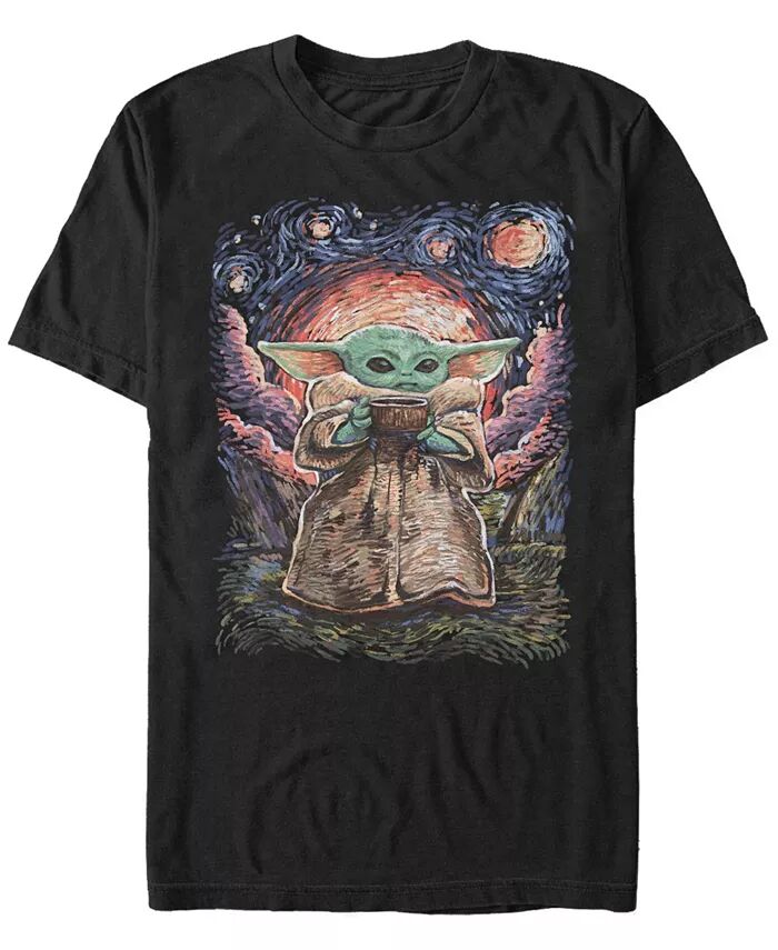 Мужская футболка с коротким рукавом Star Wars Mandalorian Sipping Starries Fifth Sun, черный
Мужская футболка с коротким рукавом Star Wars Mandalorian Sipping Starries Fifth Sun, черный