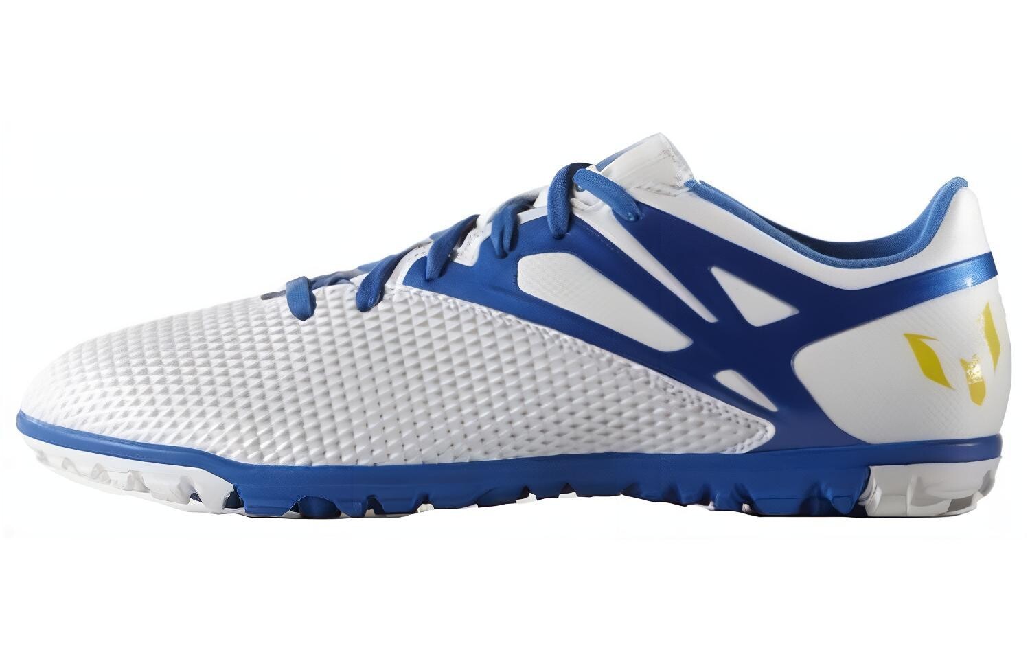 Футбольные бутсы Messi 15.3 мужские низкие белые/синие Adidas
Футбольные бутсы Messi 15.3 мужские низкие белые/синие Adidas