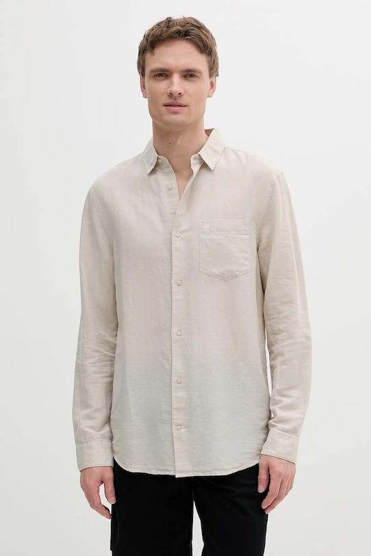 Льняная рубашка Calvin Klein, бежевый
Льняная рубашка Calvin Klein, бежевый