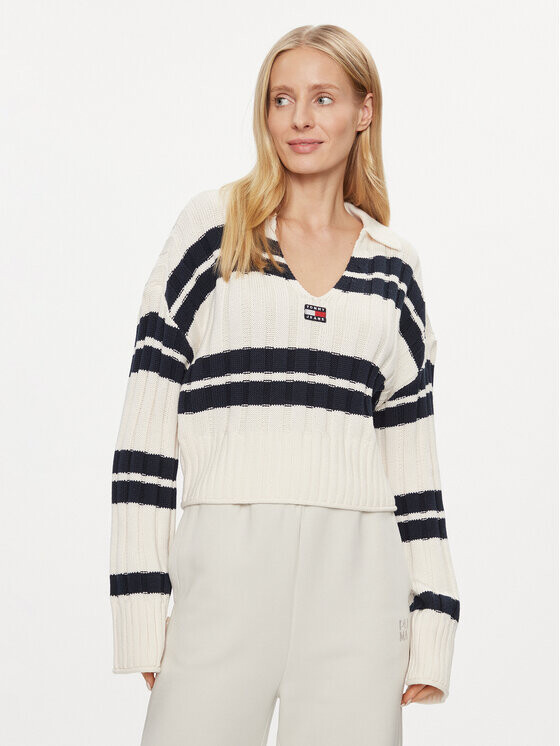 Свитер свободного кроя Tommy Jeans, экрю
Свитер свободного кроя Tommy Jeans, экрю