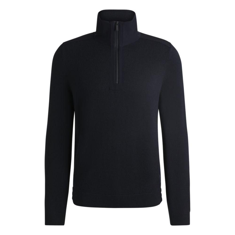 Свитер с застежкой-молнией и отделкой из мягкого материала BOSS, темно-синий
Свитер с застежкой-молнией и отделкой из мягкого материала BOSS, темно-синий