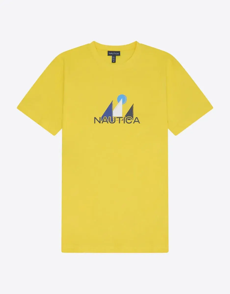 Футболка мужская с круглым вырезом и короткими рукавами Nautica, жёлтый
Футболка мужская с круглым вырезом и короткими рукавами Nautica, жёлтый
