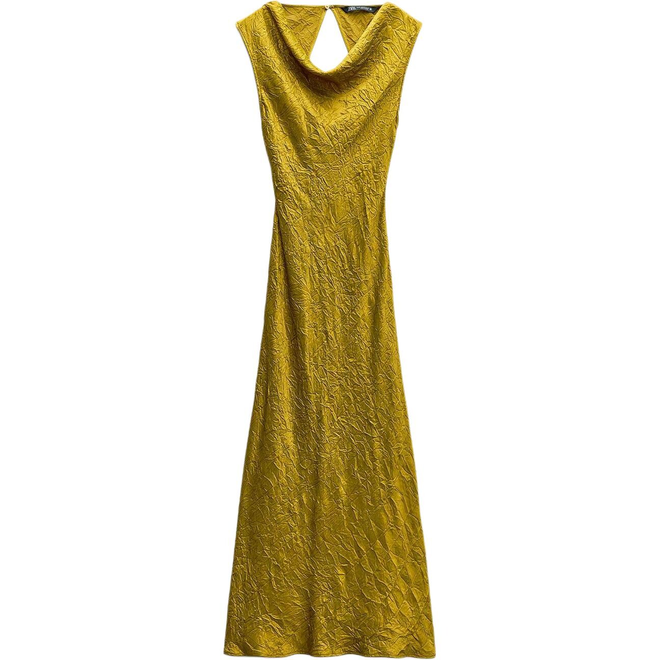 Платье без рукавов женское оливково-зеленое Zara 
Платье без рукавов женское оливково-зеленое Zara