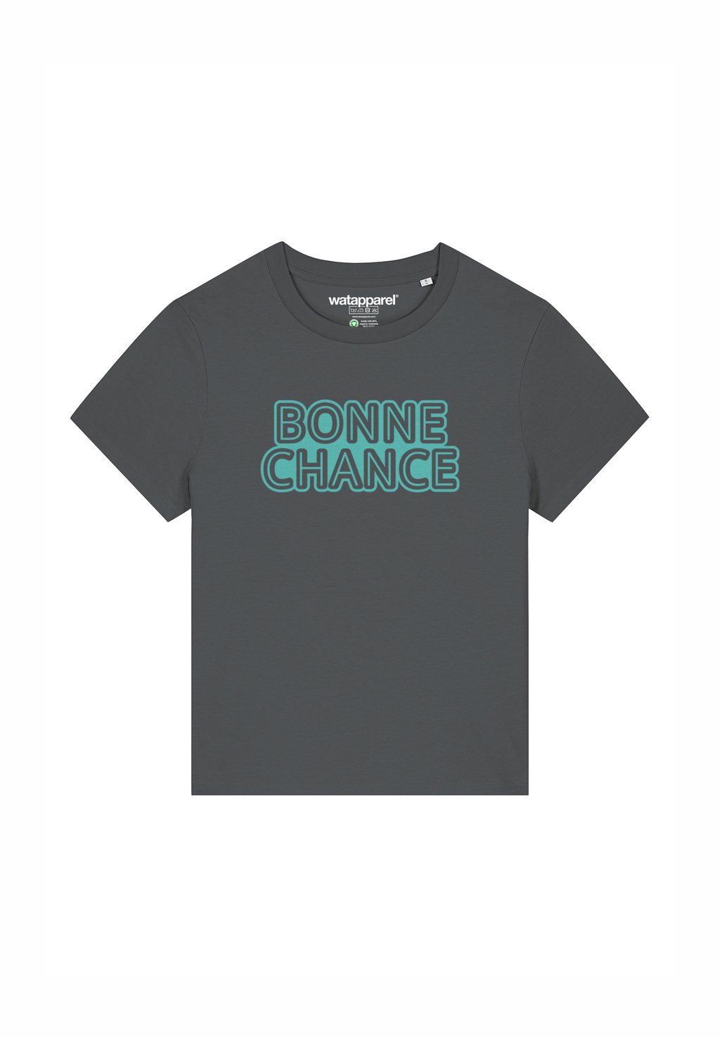Футболка с принтом BONNE CHANCE watapparel, антрацит
Футболка с принтом BONNE CHANCE watapparel, антрацит